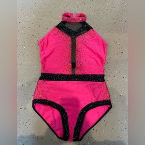 Glamour Costumes Adult Large Dance Circus rhinestoned Leotard